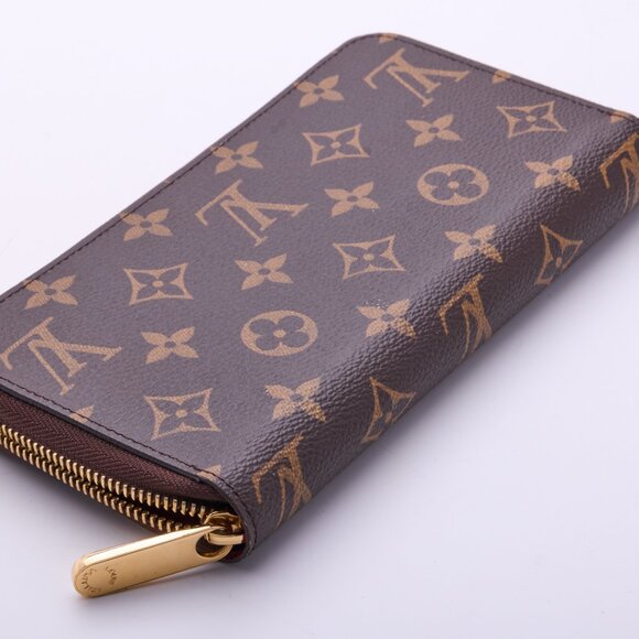 LOUIS VUITTON Zippy Around long wallet M41895 Monogram canvas Brown Pink Used LV - Picture 9 of 11